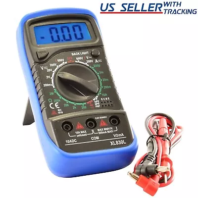 Digital Multimeter AC DC Voltmeter Ammeter Ohmmeter Volt Tester Meter XL830L • $8.95