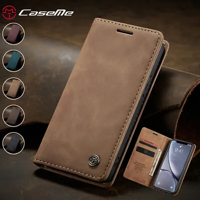 Magnetic Wallet Case Card Leather Flip Cover For IPhone 15 14 13 12 11 XR SE 7 8 • $7.39