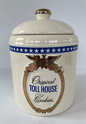 Vintage Nestle Original Toll House Cookie Jar With Cookie Recipe • $14.99
