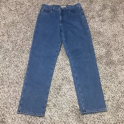 L.L. Bean Fleece Lined Jeans Mens 33x32 Classic Fit Blue   • $22.99