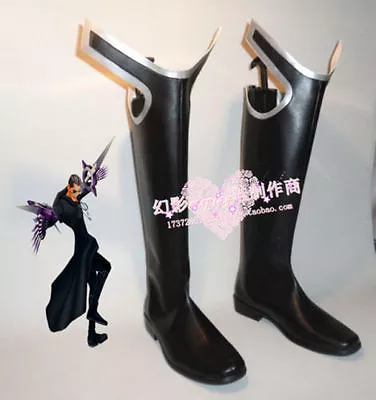 Kingdom Hearts 2 Organization XIII Cosplay Shoe Boots Any Size: • $55.98