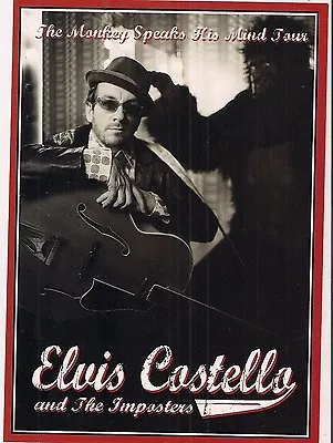 Elvis Costello-the Monkey Speaks His Mind Tour Date Postcard & Delivery Man Card • $1.30