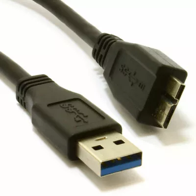 15cm USB 3.0 SuperSpeed A Male To 10 Pin Micro B Male Cable BLACK [007990] • £3.38