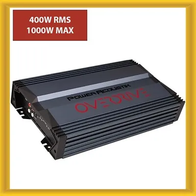 Power Acoustik OW-OD2-1000 2 Channel Car Stereo Amplifier 400W RMS 1000W Max New • $58.99