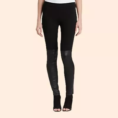 Vince Black Lambskin Leather Skinny Pants • $100