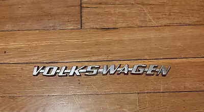 VINTAGE OEM Genuine VW Badge Volkswagen Script Nameplate 113853887B • $22