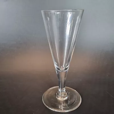 Antique 18th Century Drinking Glass With Funnel Bowl • £95