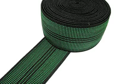 10m Roll Of Green Elastic Upholstery Webbing 2  For Ercol Cintique Settee Chair • £14.49