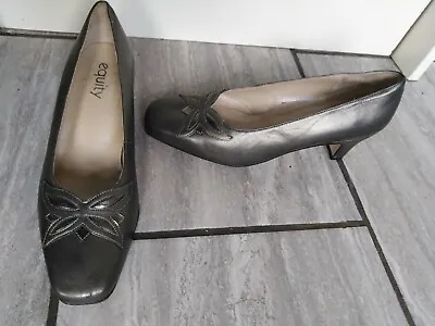 £9.50 • Buy Grey Leather Court  Shoes Size 6/39 By Equity
