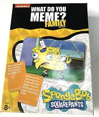 $30.85 • Buy Nickelodeon What Do You Meme? SpongeBob SquarePants Family Edition Card Game NEW
