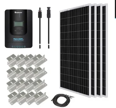 Renogy 400W Watt Mono Solar Panel Starter Kit 12V W/ 40A MPPT Charge Controller • £479.99