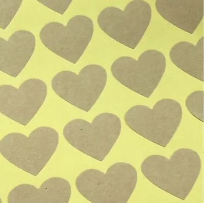 Rustic Heart Sticker Blank Craft Sticker Labels Gift Craft Tag Card Label Love • £2.65
