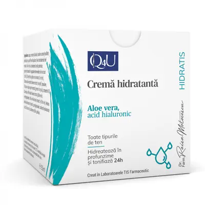 Moisturizing Cream With Aloe Vera And Hyaluronic Acid Hidratis Q4U 50 Ml • £11.64