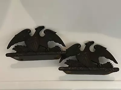 Vtg 1952 Virginia Metalcrafters Spread Eagle Cast Iron Bookends • $22.99