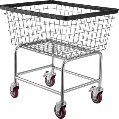Metal Free Standing Laundry Cart With Wheels • $154.69