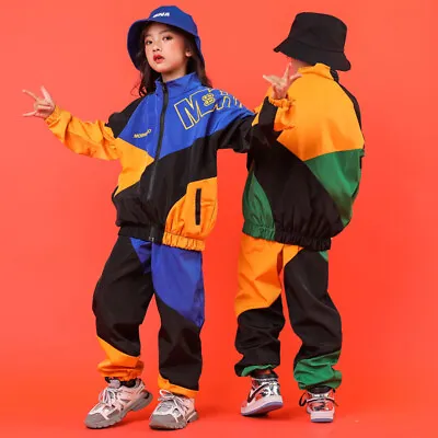 £16.05 • Buy Street Dance Costumes Girls Boys Kids Jazz Hip Hop Party Performance Show Outfit