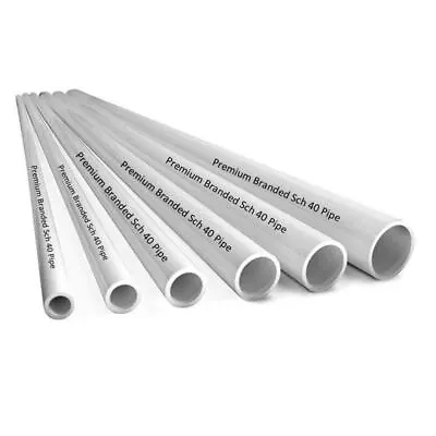 1/2  - 6  Any Size Diameter PVC Pipe Schedule 40 White (various Lengths Offered) • $162.60