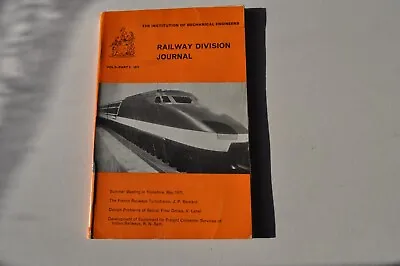 I Mech E Railway Division Journal Vol.2 Part 3 1971 • £5.50