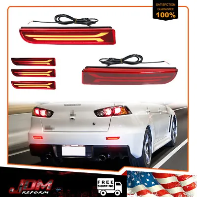 For Mitsubishi Outlander Sport RVR ASX LED Rear Bumper Reflector Brake Light Red • $24.99