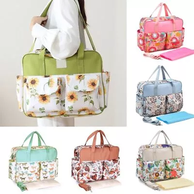 Waterproof Stroller Nappy Bags Fashion Printing Mommy Handbag Baby Diaper Bag • £18.77