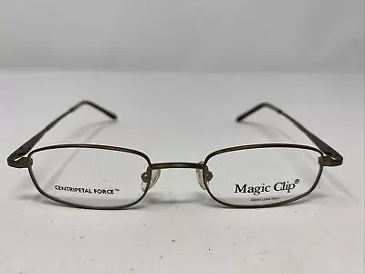 Magic Clip M258 SBRN 45-19-130 Satin Brown Metal Full Rim Eyeglasses Frame -V57 • $37.50