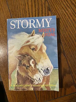 Marguerite Henry STORMY MISTY'S FOAL Rand McNally- 4th Printing 1973 Large PB • $11.25