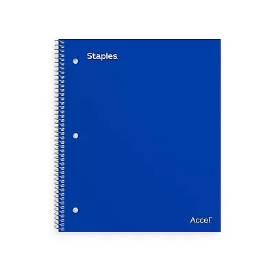 Staples 5-Subject Notebook 8.5  X 11  College Ruled 200 Sheets Asst Colors • $10.90