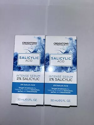 X2 Creightons Salicylic Acid Intense Serum 2% (30ml) *FREE DELIVERY* • £8.99