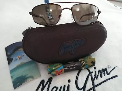  NEW* MAUI JIM KAHUNA 162-23 Copper & Bronze Polarized Sunglasses Ultra Rare! • $399