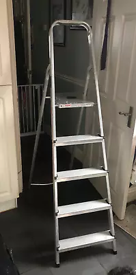 ABRU 5 Step Aluminium Ladder In Good Condition • £25