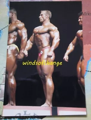 Found Photo Sexy Man Bodybuilding Muscles Flex Tight Underwear Gay Interest Q129 • $6.99