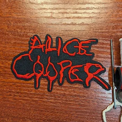 Alice Cooper Patch Hard Rock Band Heavy Metal Music Embroidered Iron On 2.25x.4  • $5