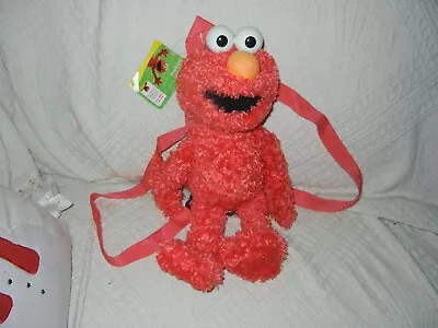 Sesame Street Red Elmo 16   Plush Backpack Tote Sesame Street-New! Hard To FIND! • $29.99