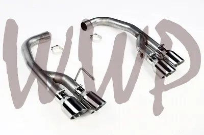 Stainless 2.5  Axle-Back Quad Tip Exhaust System 18-22 Ford Mustang GT 5.0L V8 • $299.95