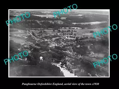 OLD LARGE HISTORIC PHOTO OF PANGBOURNE ENGLAND AERIAL VIEW OF THE TOWN C1930 1 • £5.31