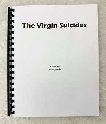 The Virgin Suicides Full Movie Reprint Script 1999 Film • $21.99