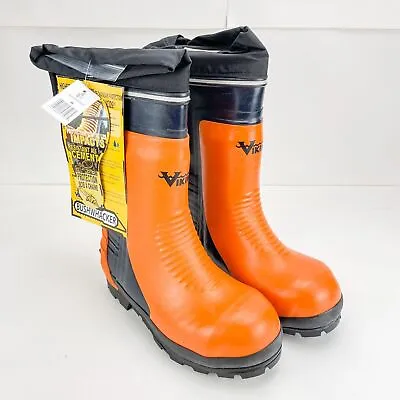 Viking Footwear VW58-1 Bushwacker Mens Orange & Black Steel Toe Boots Size 8 NEW • $89.95