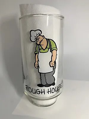 Rough House Popeye Collector Glass Coca-Cola King Features 1975 VTG • $9