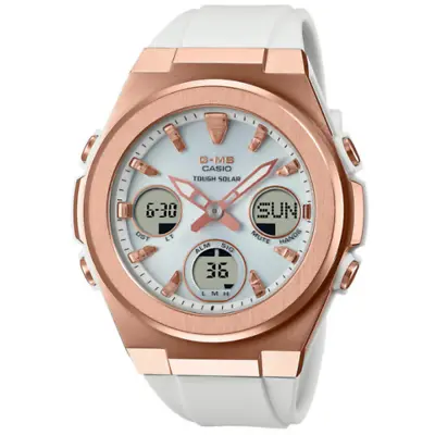 £102.95 • Buy Casio MSG-S600G-7AER White & Rose Gold Baby-G Tough Solar Watch