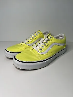 $18.95 • Buy VANS Old Skool Neon Lemon Tonic Sneaker's Size 7.5 Men / 9 Womens