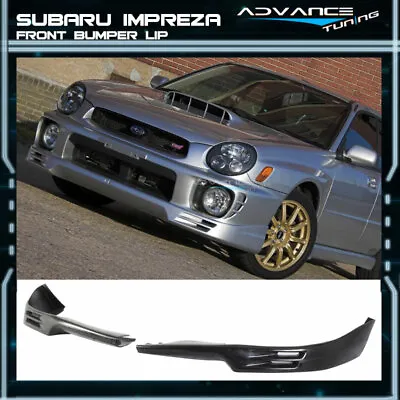 Fits 02-03 Subaru Impreza WRX STI V2 Style Unpainted Front Bumper Lip Splitter • $114.99