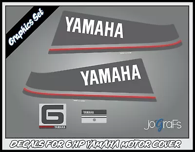 Yamaha 6hp Outboard Engine Decals Kit - Stickers • $36.88