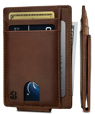 $24.95 • Buy SERMAN BRANDS Front Pocket Wallet RFID Money Clip Magnetic Minimalist Wallets