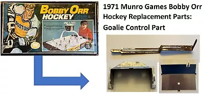 1971 Munro Games Bobby Orr Hockey Replacement Parts: Goalie Control Part + Trap • $15