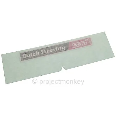 OEM Subaru 91572FE000 02-07 Impreza WRX Rear Glass Quick Steering STi Decal JDM • $25.99