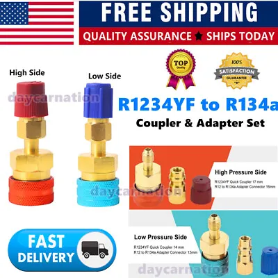 R1234yf To R134a Quick Coupler Adapter High Low Side Conversion Kit • $17.99
