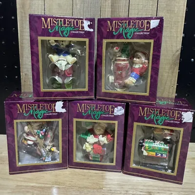 Lot Of 5 Mistletoe Magic Christmas Ornaments In Original Boxes. Adorable!!! • $19.99