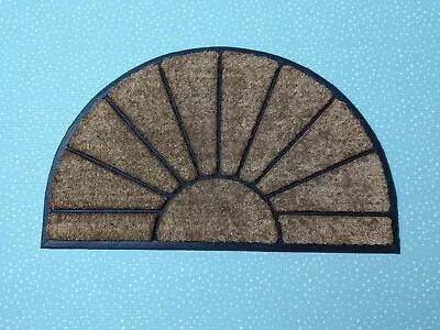 John Lewis Sunburst Rubber And Coir Door Mat Rug • £12.50