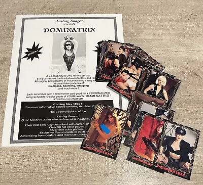 Dominatrix Trading Cards Lasting Images 3 Autographed Cards Mandy Leigh • $24.99