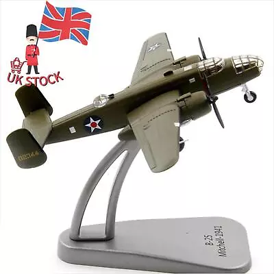 1/144 Scale B-25 Bomber Mitchell Alloy Aircraft Model Plane Xmas Gift Decor • £30.95